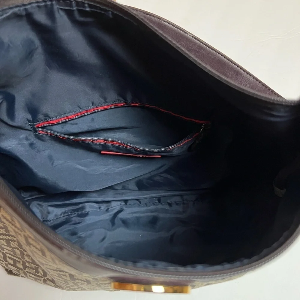 Tommy Hilfiger Vintage Logo Canvas Shoulder Bag